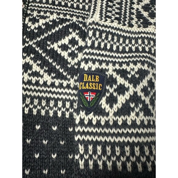 Dale of Norway 100% New Wool Fair Aisle Sweater Nordic Pullover Knitwear M EUC - Picture 5 of 6